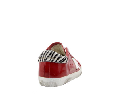 GOLDEN GOOSE DONNA Donna SNEAKERS SUPERSTAR VERNICE ROSSO 36, 37-2, 38-2, 39-2, 40, 41-2 immagine n. 4/4