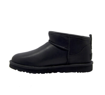 UGG DONNA Donna STIVALETTO ULTRA MINI MONTONE PELLE NERO 36, 37-2, 38-2, 39-2, 40, 41-2 immagine n. 3/4