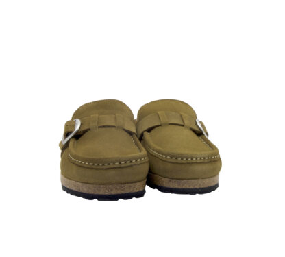 BIRKENSTOCK DONNA CIABATTA ANATOMICA SABOT MONTONE FIBBIA COGNAC 37-2, 38-2, 39-2, 40, 41-2 immagine n. 2/3