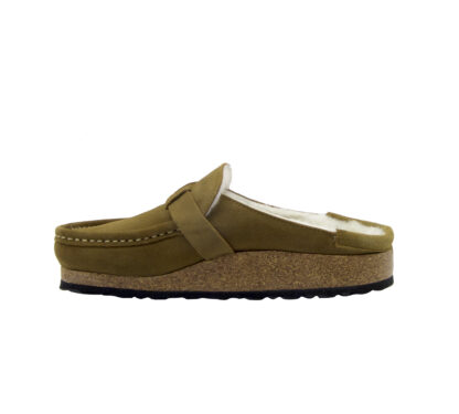 BIRKENSTOCK DONNA CIABATTA ANATOMICA SABOT MONTONE FIBBIA COGNAC 37-2, 38-2, 39-2, 40, 41-2 immagine n. 3/3