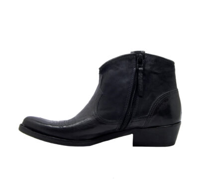 KEEP DONNA Donna STIVALETTO TEXANO NERO 36, 38-2, 39-2, 41-2 immagine n. 3/4