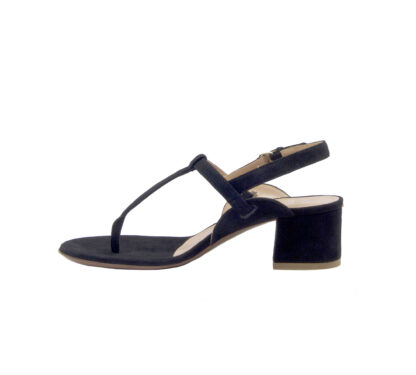 A.BOCCA DONNA Donna SANDALO INFRADITO CAMOSCIO NERO 36, 37-2, 37, 38-2, 38, 39-2, 40, 41-2 immagine n. 3/4