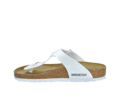 BIRKENSTOCK UNISEX CALZATURE INFRADITO GIZEH VERNICE BIANCO 35, 37-2, 38-2, 39-2, 40 immagine n. 3/4