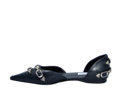 steve madden DONNA Donna BALLERINA  SPEZZATA NERO FIBBIE 35-2, 36, 37-2, 37, 38-2, 38, 40, 41-2 immagine n. 3/4