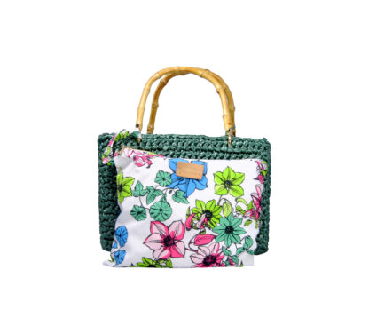 CHICA BAGS DONNA AccessorI SHOPPING RAFIA FORESTA un immagine n. 3/3