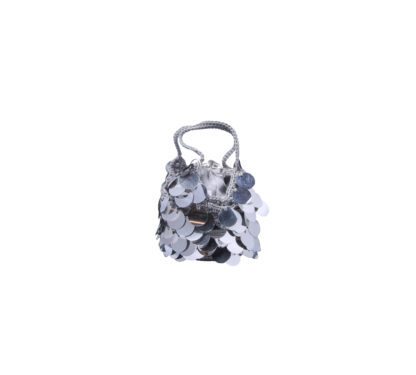 CHICA BAGS DONNA AccessorI SECCHIELLO PAIETTES ARGENTO un immagine n. 3/3