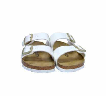 BIRKENSTOCK UNISEX CIABATTA ANATOMICA ARIZONA VERNICE BIANCO 35, 36, 37-2, 38-2, 39-2, 40, 41-2 immagine n. 2/4