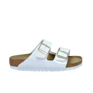 BIRKENSTOCK UNISEX CIABATTA ANATOMICA ARIZONA VERNICE BIANCO 35, 36, 37-2, 38-2, 39-2, 40, 41-2 immagine n. 1/4