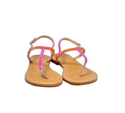 BALIBALI DONNA Donna INFRADITO PERLINE FUXIA ARANCIO 36, 37-2, 38-2, 39-2, 40, 41-2 immagine n. 2/4