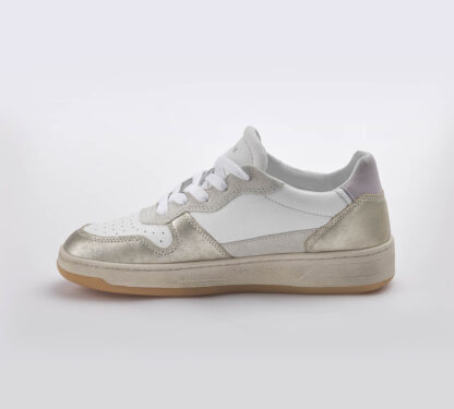 D.A.T.E UNISEX Unisex SNEAKERS BIANCO PLATINO 36, 37-2, 38-2, 39-2, 40, 41-2 immagine n. 2/4