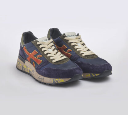 premiata UOMO CALZATURE SNEAKERS MICK BLU 40, 41-2, 42, 43-2, 44-2, 45-2 immagine n. 3/5