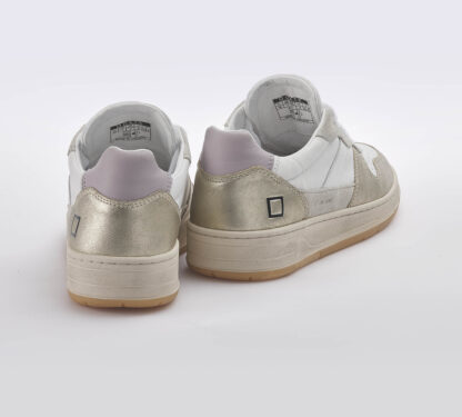 D.A.T.E UNISEX Unisex SNEAKERS BIANCO PLATINO 36, 37-2, 38-2, 39-2, 40, 41-2 immagine n. 4/4