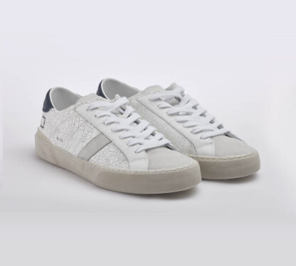 D.A.T.E UNISEX CALZATURE SNEAKERS BIANCO BLU 40, 42, 43-2, 44-2, 45-2 immagine n. 4/5