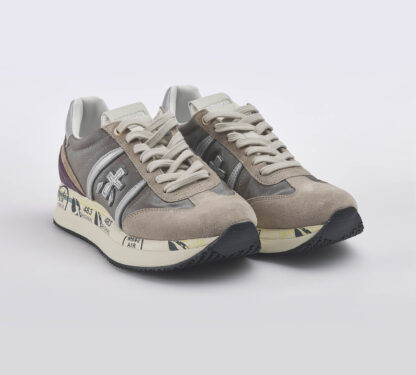 premiata DONNA Donna SNEAKERS CONNIE TAUPE VIOLA 37-2, 38-2, 40, 41-2 immagine n. 3/5