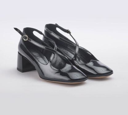 A.BOCCA DONNA Donna MARY JANE VERNICE NERO 36, 37-2, 37, 38-2, 38, 39-2, 39, 40-2, 41-2 immagine n. 3/5