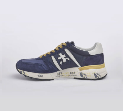 premiata UOMO CALZATURE SNEAKERS LANDER BLU NAVY 40, 41-2, 42, 43-2, 44-2, 45-2, 46-2 immagine n. 2/5