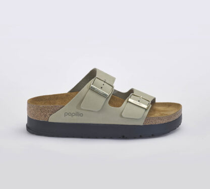 BIRKENSTOCK UNISEX CALZATURE ARIZONA NABUCK EUCALIPTO FIBBIE 36, 37-2, 38-2, 39-2, 40, 41-2 immagine n. 1/5