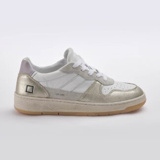 D.A.T.E UNISEX Unisex SNEAKERS BIANCO PLATINO 36, 37-2, 38-2, 39-2, 40, 41-2 immagine n. 1/4