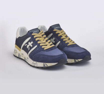 premiata UOMO CALZATURE SNEAKERS LANDER BLU NAVY 40, 41-2, 42, 43-2, 44-2, 45-2, 46-2 immagine n. 3/5