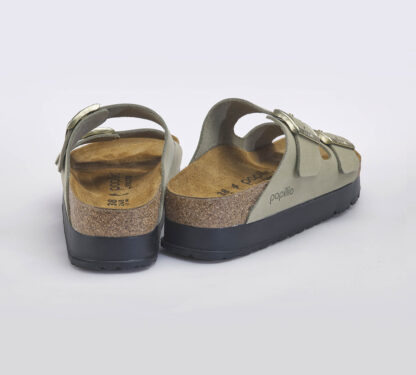 BIRKENSTOCK UNISEX CALZATURE ARIZONA NABUCK EUCALIPTO FIBBIE 36, 37-2, 38-2, 39-2, 40, 41-2 immagine n. 5/5