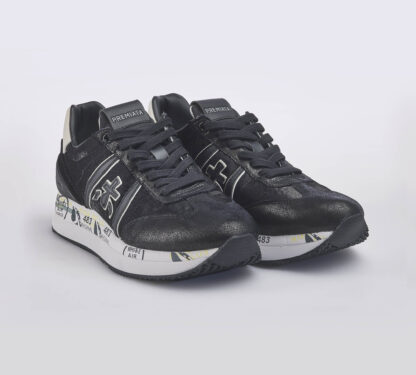 premiata DONNA Donna SNEAKERS CONNY NERO 36, 37-2, 38-2, 39-2, 40, 41-2 immagine n. 3/5