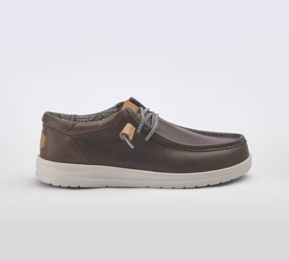 HEYDUDE UOMO CALZATURE SCARPA PELLE MORO LACCIO 41-2, 43-2, 44-2, 45-2, 46-2 immagine n. 1/5