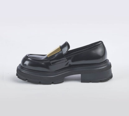 ELENA iachi DONNA Donna MOCASSINO PELLE NERO ACCESSORIO 36, 37-2, 38-2, 39-2, 40, 41-2 immagine n. 2/5