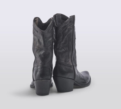 KEEP DONNA Donna TEXANO PELLE NERO 36, 37-2, 38-2, 39-2, 40, 41-2 immagine n. 4/5