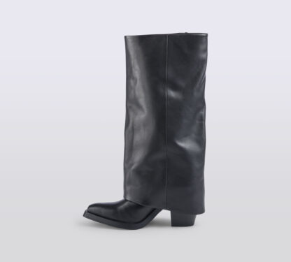 ASH DONNA Donna STIVALE TEXANO PELLE NERO 36, 37-2, 38-2, 39-2, 40 immagine n. 2/5