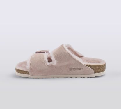 BIRKENSTOCK UNISEX CIABATTA ANATOMICA ARIZONA SHEARLING ROSA 37-2, 38-2 immagine n. 2/5