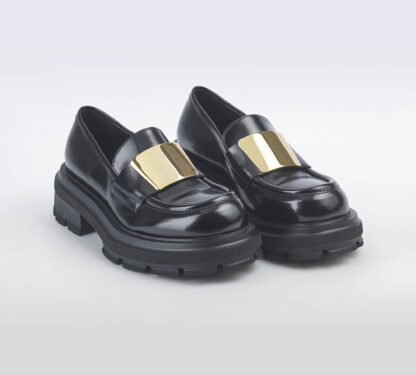 ELENA iachi DONNA Donna MOCASSINO PELLE NERO ACCESSORIO 36, 37-2, 38-2, 39-2, 40, 41-2 immagine n. 3/5