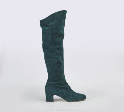 A.BOCCA DONNA Donna CUISSARD CAMOSCIO VERDE BOTTIGLIA 36, 39-2, 41-2 immagine n. 1/5