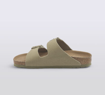 BIRKENSTOCK UNISEX CIABATTA ANATOMICA ARIZONA CANVAS KHAKI 36, 38-2, 39-2, 40, 41-2 immagine n. 2/5