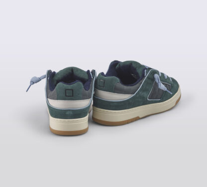 D.A.T.E UNISEX Unisex SNEAKERS CAMOSCIO VERDE 41-2, 42, 43-2, 44-2, 45-2 immagine n. 4/5