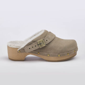 SCHOLL DONNA Donna ZOCCOLO CHIUSO CAMOSCIO TAUPE 36, 37-2, 38-2, 39-2, 40, 41-2 immagine n. 1/5