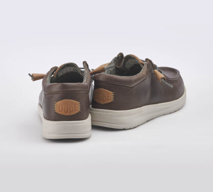 HEYDUDE UOMO CALZATURE SCARPA PELLE MORO LACCIO 41-2, 43-2, 44-2, 45-2, 46-2 immagine n. 4/5