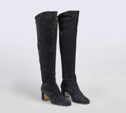 A.BOCCA DONNA Donna CUISSARD CAMOSCIO NERO 37-2, 37, 38 immagine n. 3/5