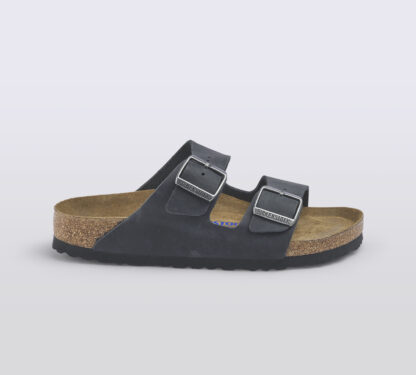 BIRKENSTOCK UNISEX CIABATTA ANATOMICA ARIZONA PELLE OLIATA NERO 35, 36, 37-2, 38-2, 39-2 immagine n. 1/3