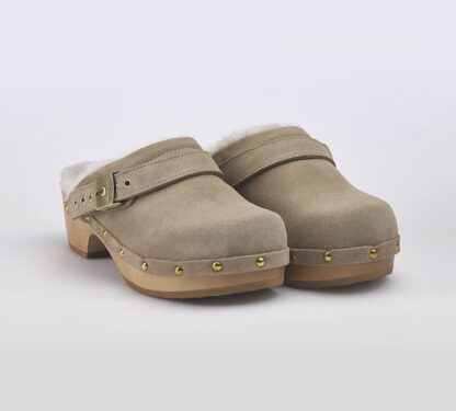 SCHOLL DONNA Donna ZOCCOLO CHIUSO CAMOSCIO TAUPE 36, 37-2, 38-2, 39-2, 40, 41-2 immagine n. 3/5