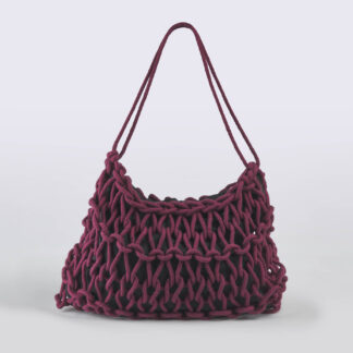 ALIENINA DONNA BORSE BORSA IN CASHMERE BORDEAUX un immagine n. 1/5