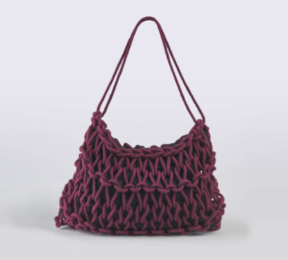 ALIENINA DONNA BORSE BORSA IN CASHMERE BORDEAUX un immagine n. 1/5