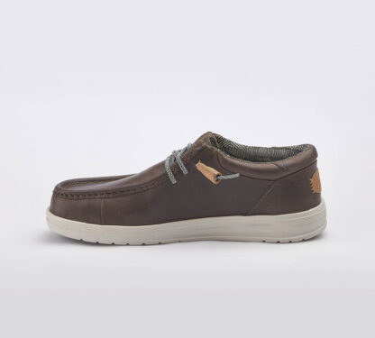 HEYDUDE UOMO CALZATURE SCARPA PELLE MORO LACCIO 41-2, 43-2, 44-2, 45-2, 46-2 immagine n. 2/5