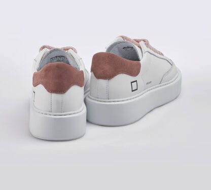 D.A.T.E UNISEX CALZATURE SNEAKERS PELLE BIANCO 36, 37-2, 38-2, 39-2, 40, 41-2 immagine n. 4/5