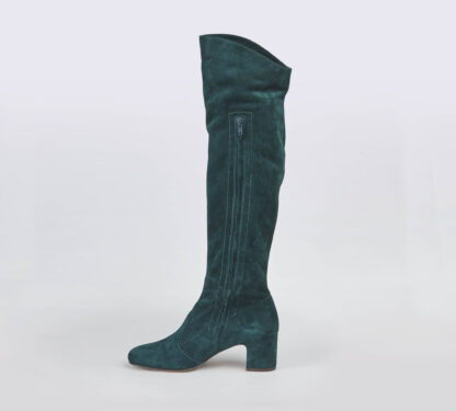 A.BOCCA DONNA Donna CUISSARD CAMOSCIO VERDE BOTTIGLIA 36, 39-2, 41-2 immagine n. 2/5