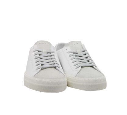 D.A.T.E UOMO CALZATURE SNEAKERS HILL PELLE BIANCO 40, 41-2, 42, 43-2, 44-2, 45-2, 36, 37-2, 38-2, 39-2 immagine n. 2/4