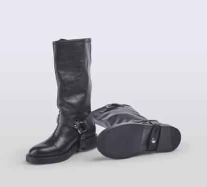 PAWELK'S DONNA Donna WALKER PELLE NERO 37-2, 38-2, 39-2, 40, 41-2 immagine n. 5/5