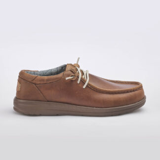 HEYDUDE UOMO CALZATURE SCARPA PELLE CUOIO LACCIO 40, 41-2, 42, 43-2, 44-2 immagine n. 1/5