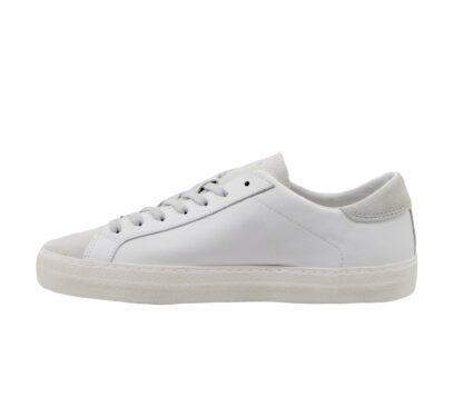 D.A.T.E UOMO CALZATURE SNEAKERS HILL PELLE BIANCO 40, 41-2, 42, 43-2, 44-2, 45-2, 36, 37-2, 38-2, 39-2 immagine n. 3/4