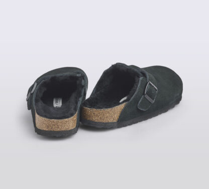 BIRKENSTOCK UNISEX CALZATURE BOSTON SHEARLING BLACK 37-2, 38-2, 40 immagine n. 4/5