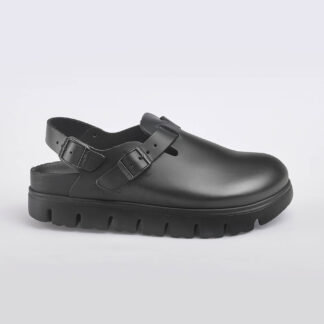 BIRKENSTOCK UNISEX CALZATURE SABOT CON CINTURINO PELLE NERO 38-2, 39-2, 40, 41-2 immagine n. 1/5